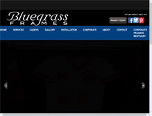 Tablet Screenshot of bluegrassframes.com